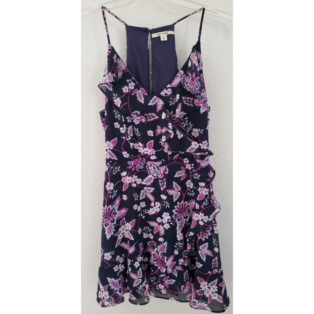 EUC Women's Francesca's Miami Floral Ruffles Flowy Lightweight Dress - Size S